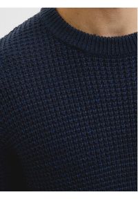Jack & Jones Sweter Global 12287594 Granatowy Regular Fit. Kolor: niebieski. Materiał: bawełna #6