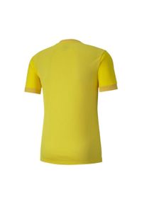 Puma - Męska Koszulka TeamGoal 23. Kolor: żółty. Sport: turystyka piesza