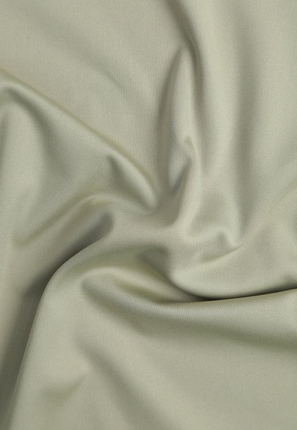 Renee - Jasnozielony Klasyczny T-shirt o Gładkim Wykończeniu Rhethine. Kolor: zielony. Materiał: jeans, zamsz. Długość: krótkie. Wzór: gładki. Styl: klasyczny