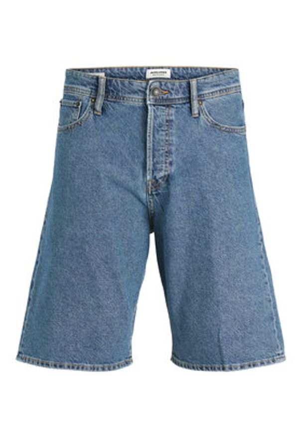Jack & Jones Szorty jeansowe Alex 12272551 Niebieski Baggy Fit. Kolor: niebieski. Materiał: bawełna