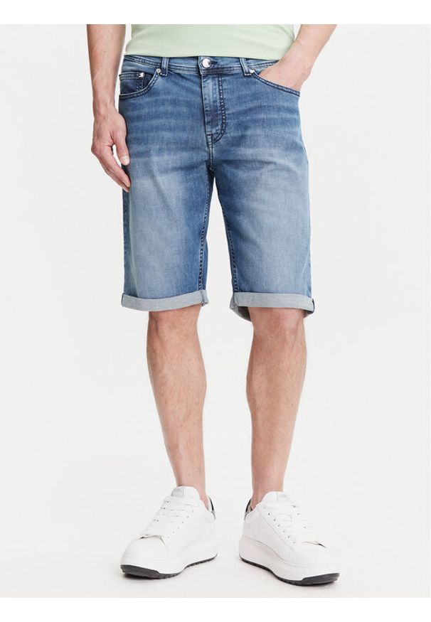 Karl Lagerfeld - KARL LAGERFELD Szorty jeansowe 265820 552833 Niebieski Regular Fit. Kolor: niebieski. Materiał: bawełna