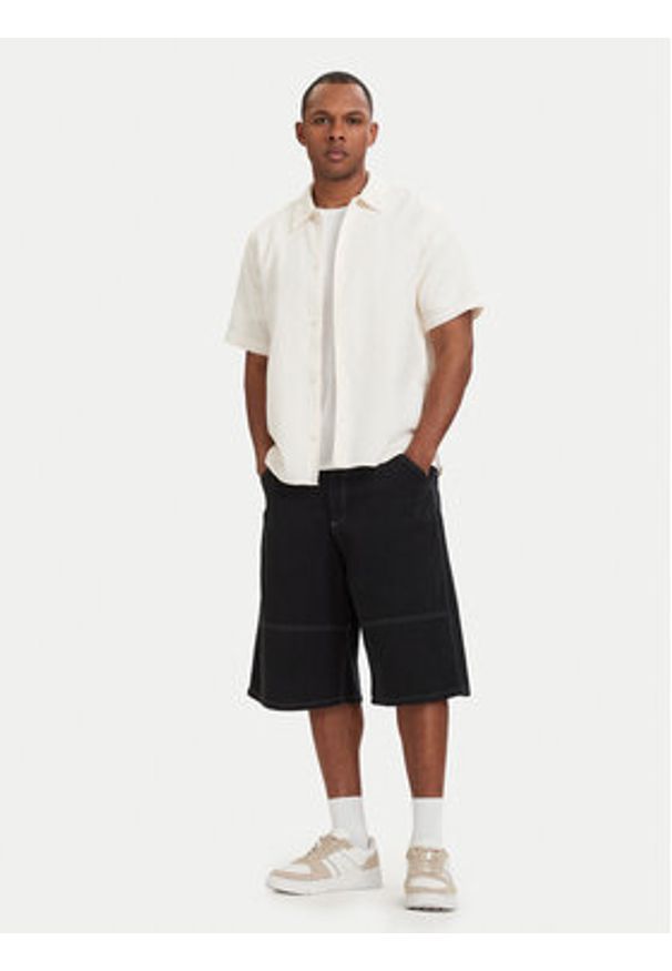 Jack & Jones Koszula Montauk 12293555 Kremowy Relaxed Fit. Kolor: kremowy. Materiał: bawełna