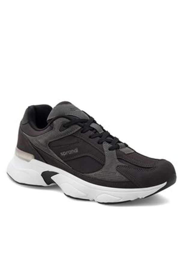 Sprandi Sneakersy MPJF-2308-6 Czarny. Kolor: czarny. Materiał: materiał