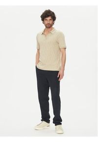 Marciano Guess Polo 5GHP03 6326A Beżowy Regular Fit. Typ kołnierza: polo. Kolor: beżowy. Materiał: syntetyk #3