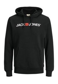 Jack & Jones - Jack&Jones Bluza Corp Old Logo 12137054 Czarny Regular Fit. Kolor: czarny. Materiał: bawełna #6