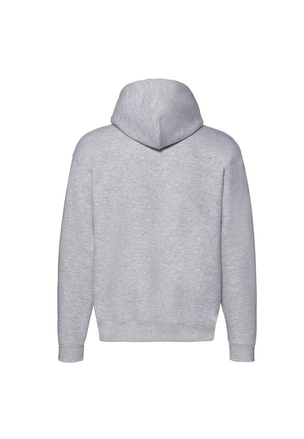 FRUIT OF THE LOOM - Bluza Męska Premium Z Pełnym Zamkiem Błyskawicznym. Kolor: szary