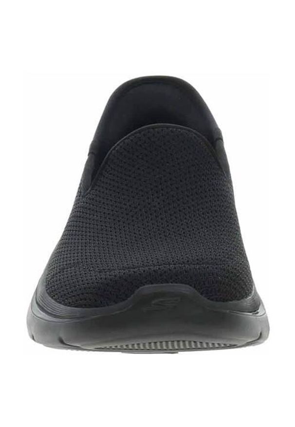 skechers - Buty do chodzenia damskie Skechers Slip-ins: Go Walk Arch Fit 2.0. Zapięcie: bez zapięcia. Kolor: czarny. Materiał: materiał, syntetyk, tkanina. Szerokość cholewki: normalna. Sport: turystyka piesza