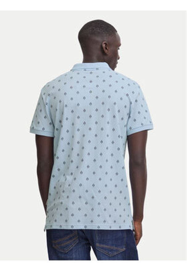 Blend Polo 20716475 Błękitny Regular Fit. Typ kołnierza: polo. Kolor: niebieski. Materiał: bawełna