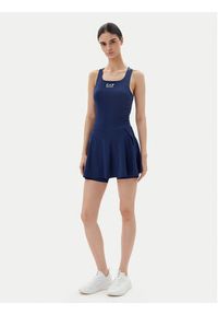 EA7 Emporio Armani Sukienka tenisowa 7W000202 AF13282 UB107 Granatowy Slim Fit. Kolor: niebieski. Materiał: syntetyk. Sport: tenis #5