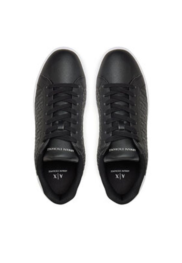 Armani Exchange Sneakersy XM000140 AF11916 MC011 Czarny. Kolor: czarny. Materiał: skóra
