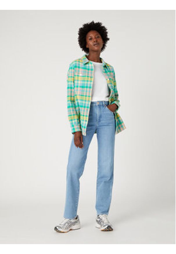 Wrangler Jeansy W27M3833O 112332326 Niebieski Boyfriend Fit. Kolor: niebieski