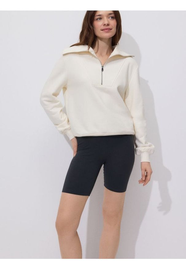 Reserved - Bawełniane kolarki - ciemnoszary. Kolor: szary. Materiał: bawełna