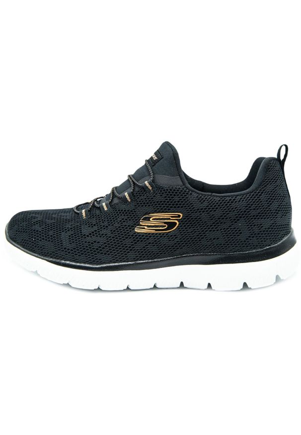 skechers - Buty do chodzenia damskie, Skechers Summits. Zapięcie: sznurówki. Kolor: czarny. Materiał: syntetyk, tkanina, materiał. Szerokość cholewki: normalna. Model: Skechers Sport. Sport: turystyka piesza