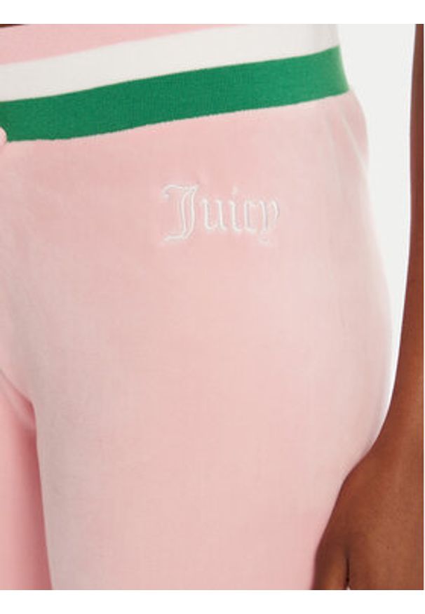 Juicy Couture Spodnie dresowe Velour JCWBJ225352 Różowy Regular Fit. Kolor: różowy. Materiał: welur