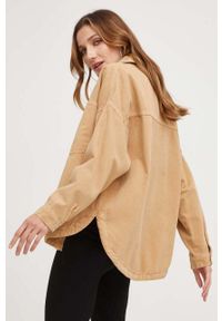 Answear Lab kurtka jeansowa damska kolor brązowy przejściowa. Kolor: brązowy. Materiał: jeans. Styl: wakacyjny #3