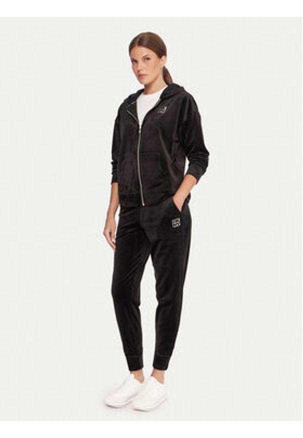 DKNY Sport Spodnie dresowe DP5P3710 Czarny Regular Fit. Kolor: czarny. Materiał: syntetyk