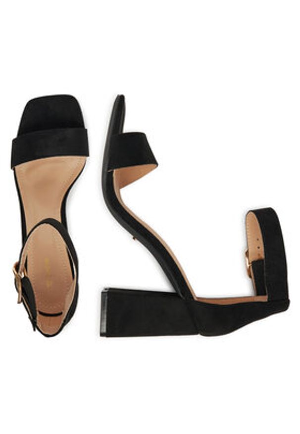 DeeZee Sandały 1519-W1 Czarny. Kolor: czarny. Materiał: materiał