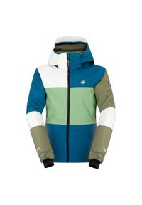 DARE 2B - Damska Kurtka Narciarska Z Paskiem. Kolor: niebieski, zielony, wielokolorowy. Sezon: zima. Sport: narciarstwo #1