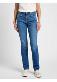 Lee - LEE DAMSKIE SPODNIE JEANSOWE LEE MARION STRAIGHT MID STOP 112355267