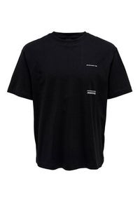 Only & Sons T-Shirt 22025268 Czarny Relaxed Fit. Kolor: czarny. Materiał: bawełna #4