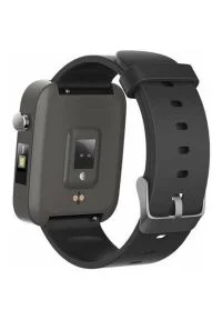 Bemi - Smartwatch BEMI CID Srebrno-czarny. Rodzaj zegarka: smartwatch. Kolor: srebrny, czarny, wielokolorowy. Styl: biznesowy, casual #4