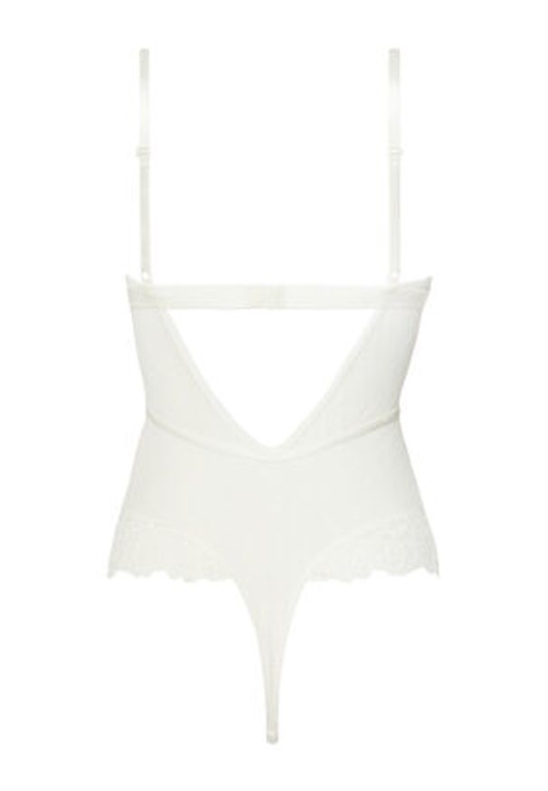 Hunkemöller Body Posie 301853 Biały. Kolor: biały. Materiał: syntetyk