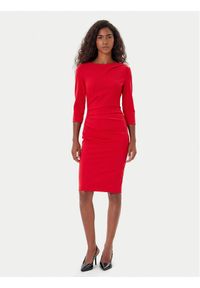 Rinascimento Sukienka koktajlowa CFC0126154003 Czerwony Slim Fit. Kolor: czerwony. Materiał: syntetyk. Styl: wizytowy