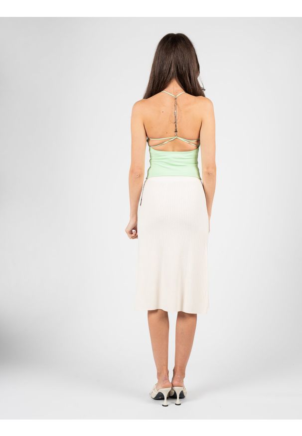 Patrizia Pepe Top | 8M1510/J082 | Kobieta | Zielony. Kolor: zielony. Materiał: poliamid, elastan. Długość: krótkie. Styl: elegancki