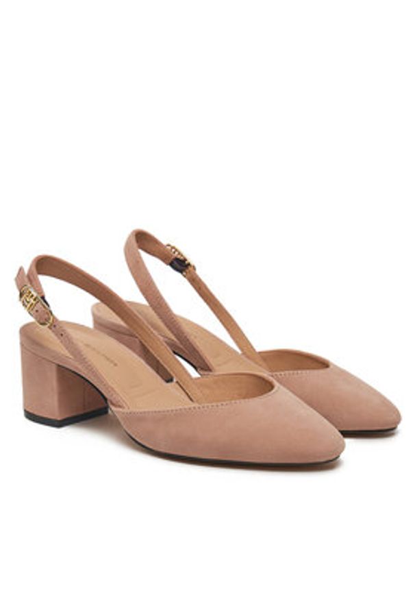 TOMMY HILFIGER - Tommy Hilfiger Czółenka FW0FW08660 Różowy. Kolor: różowy. Materiał: zamsz, skóra