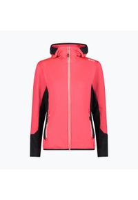 Bluza damska CMP. Kolor: czerwony. Materiał: polar. Sport: turystyka piesza #1