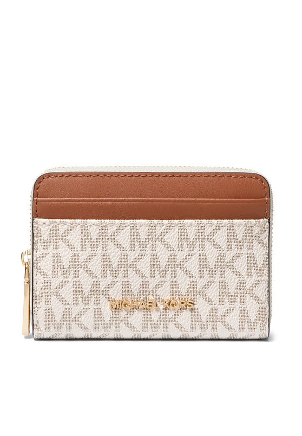 MICHAEL Michael Kors Portfel 32T4GJ6Z5B Beżowy. Kolor: beżowy. Materiał: skóra
