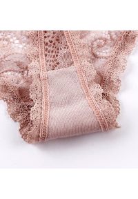 Intica - Tangi koronkowe z misternym wzorem Nahoko. Kolor: czerwony. Materiał: koronka. Wzór: koronka #3