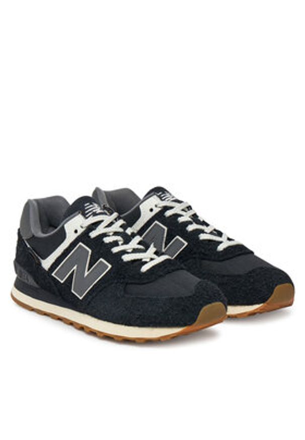 New Balance Sneakersy U574RUS Czarny. Kolor: czarny. Materiał: zamsz, skóra. Model: New Balance 574