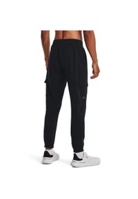 Spodnie dresowe męskie Under Armour Stretch Woven Cargo Pants XXL. Kolor: czarny. Materiał: dresówka