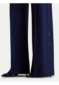 Lauren Ralph Lauren - LAUREN RALPH LAUREN Spodnie materiałowe 200P09084001 Granatowy Wide Leg. Kolor: niebieski. Materiał: wiskoza #4