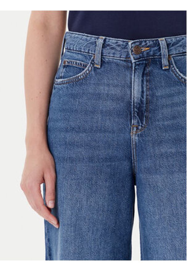 Lee Jeansy Stella 112370893 Niebieski Wide Leg. Kolor: niebieski