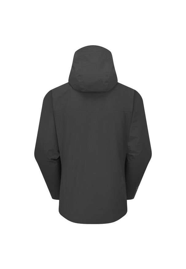 Kurtka przeciwdeszczowa męska Rab Downpour Jacket z kapturem. Typ kołnierza: kaptur. Kolor: czarny. Sport: turystyka piesza