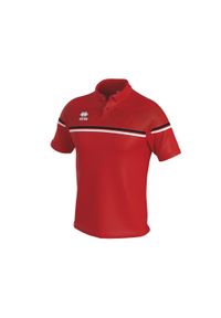 ERREA - Koszulka polo dla dzieci Errea dominic. Okazja: na co dzień. Typ kołnierza: polo. Kolor: czerwony, wielokolorowy, czarny. Styl: casual #1