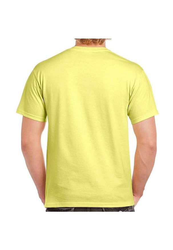 GILDAN - Ultra Bawełniana Koszulka Unisex Dla Dorosłych. Kolor: żółty. Materiał: bawełna