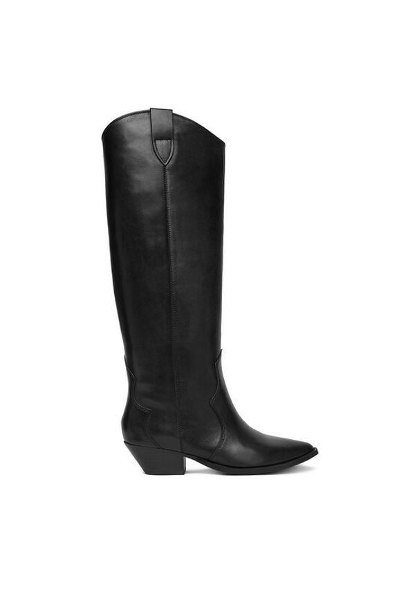 Badura Kozaki EO-V365-206-1 Czarny. Kolor: czarny. Materiał: skóra