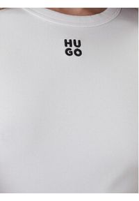 Hugo Bluzka Dafilomena_3 50518378 Biały Slim Fit. Kolor: biały. Materiał: bawełna #3