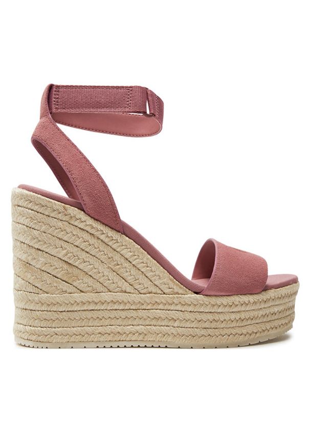 Calvin Klein Jeans Espadryle Wedge Sandal Su Mg Btw YW0YW01026 Różowy. Kolor: różowy