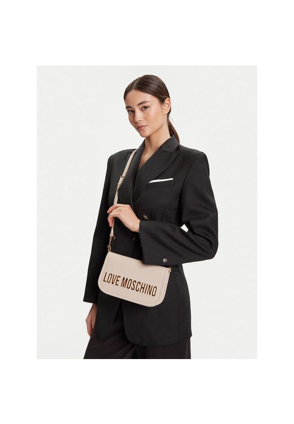 Love Moschino - Torebka LOVE MOSCHINO. Kolor: beżowy