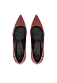 BOSS Szpilki Gracey 50552759 Bordowy. Kolor: czerwony. Materiał: lakier, skóra. Obcas: na szpilce #2