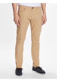 INDICODE Spodnie materiałowe Rajan 60-249 Brązowy Regular Fit. Kolor: brązowy. Materiał: bawełna