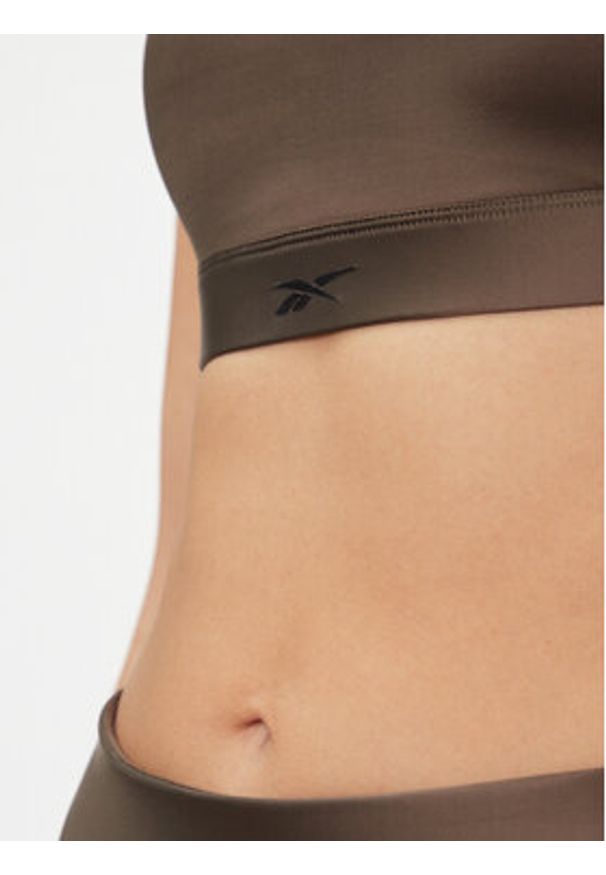 Reebok Biustonosz sportowy Holiday Lux IL4590 Zielony. Kolor: zielony. Materiał: syntetyk