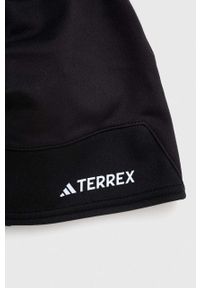 adidas TERREX czapka kolor czarny z cienkiej dzianiny. Kolor: czarny. Materiał: dzianina. Sezon: zima #2