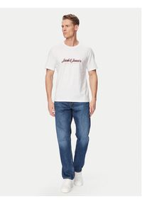Jack & Jones T-Shirt Montauk Type 12290887 Biały Regular Fit. Kolor: biały. Materiał: bawełna #5