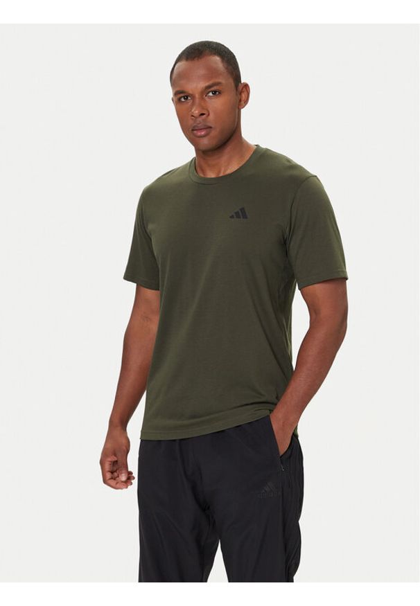 Adidas - adidas Koszulka techniczna Train Essentials Feelready Training JP4951 Zielony Regular Fit. Kolor: zielony. Materiał: bawełna