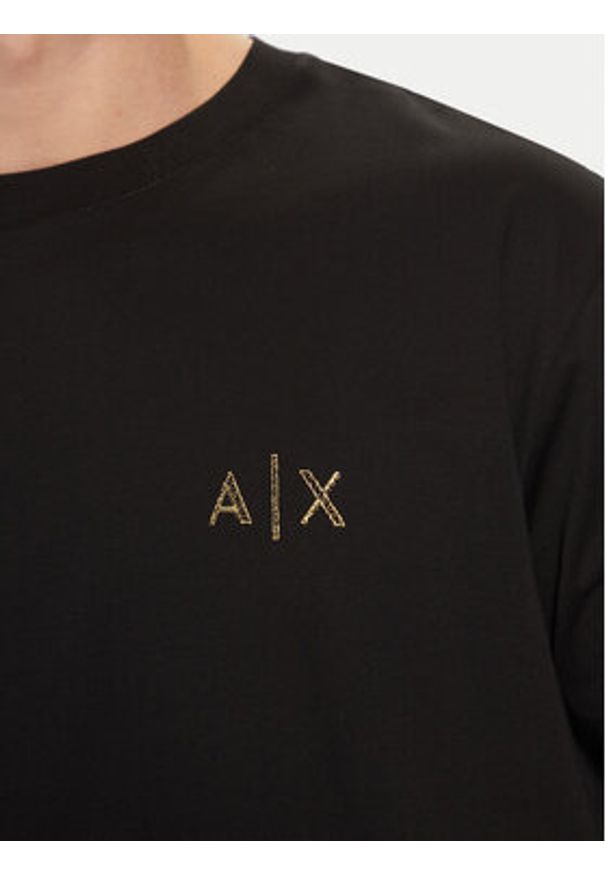 Armani Exchange T-Shirt XM000327 AF10364 UC001 Czarny Regular Fit. Kolor: czarny. Materiał: bawełna
